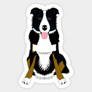 Cute dog Border Collie Sticker